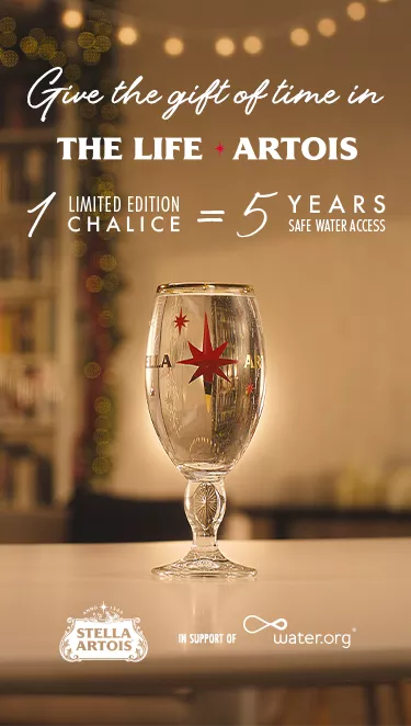 Stella Artois Beer Chalice 2018 Limited Edition India beer glass Water.org